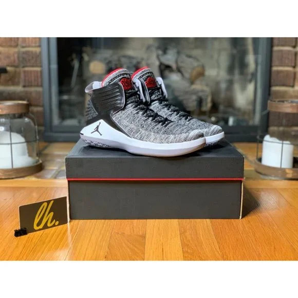 Size 5y Air Jordan 32 BG MVP Basketball Shoes Black Grey Flyknit AA1254 002